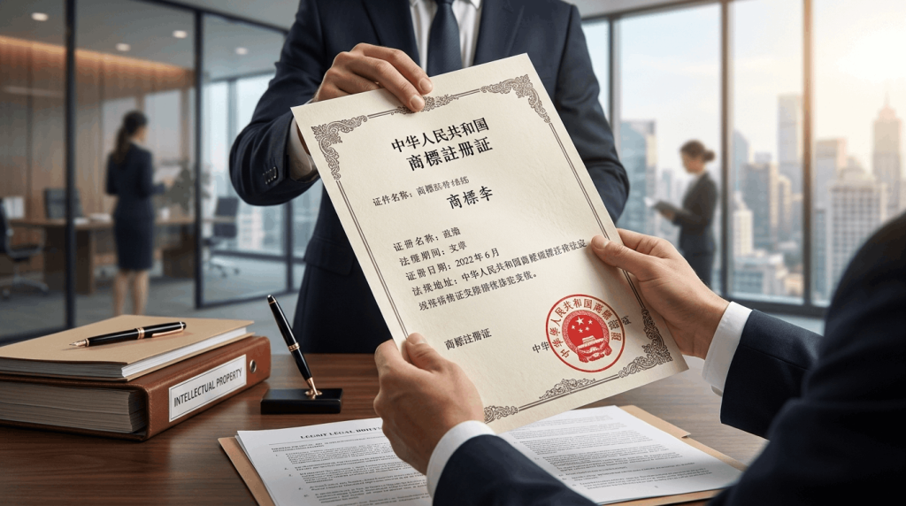 گواهی ثبت علامت تجاری چین China trademark certificate